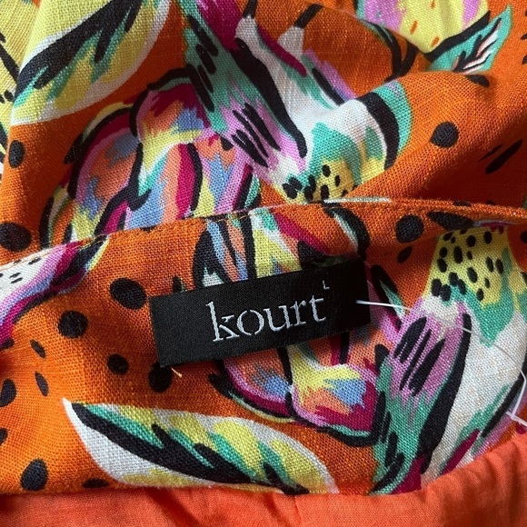 NWOT Kourt Aria Seasonal Linen Blend Mini Dress - Picture 9 of 9